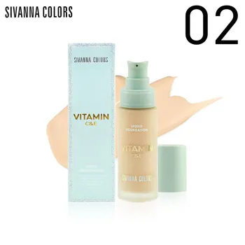 SIVANNA COLORS Витамин C&E Жидкая тональная основа № 01 - 02 30 г. HF165 - Тайский косметический макияж 01 Warm Beige