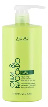 Увлажняющая маска для волос с маслами авокадо и оливы Studio Oliva &amp; Avocado Mask 750мл