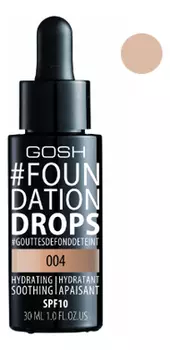 Увлажняющий тональный крем для лица Foundation Drops SPF10 30мл: 004 Natural