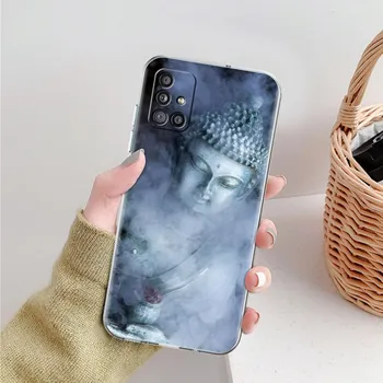 Buddha Transparent Case For Samsung Galaxy A51 A71 A21s A31 A12 A32 5G A21 EU A52 4G A41 A11 A22 TPU Phone Cover Samsung A73 5G