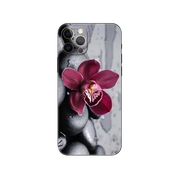 Чехол для телефона Orchid Flowers Colorful для iPhone 5 5s 2020se 6 6s 7 8 plus x 10 XR XS 11 12 13 mini pro MAX черная задняя крышка из ТПУ iphone 5 5S SE 2016