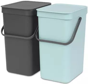 Набор ведер для мусора 12л (2шт) Brabantia SORT&GO 109980