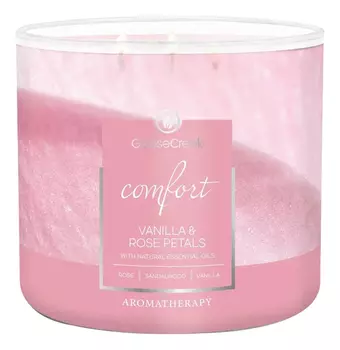 Ароматическая свеча Vanilla &amp; Rose Petals (Ваниль и лепестки розы): Свеча 411г