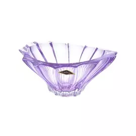 Конфетница 22 см Aurum Crystal Plantica фиолетовый