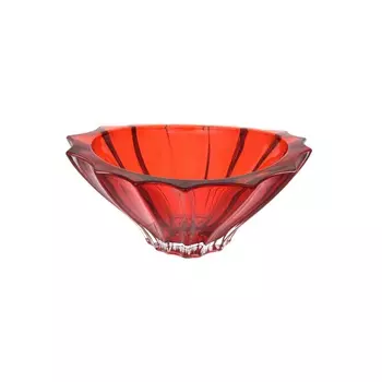 Конфетница 22 см Aurum Crystal Plantica красный