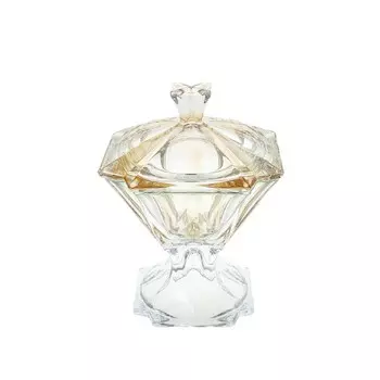 Конфетница с крышкой 26 см Bohemia Gold Metropolitan