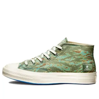 Кроссовки undefeated x half chuck 70 mid 'tiger camo print' Converse, зеленый