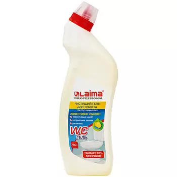 LAIMA Чистящий гель для туалета кислотное Лимон 750