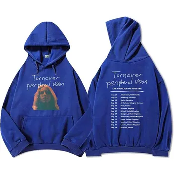 Turnover Peripheral Vision Tour Hoodies Men Fashion Unisex Streetwear Long Sleeve Fleece Hooded Sweatshirt Graphic Clothing S
