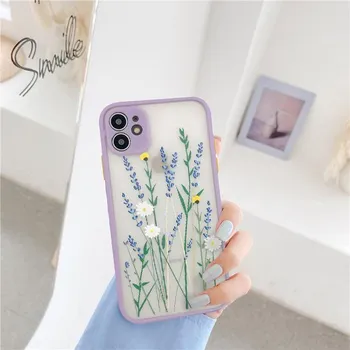НОВЫЙ модный чехол с красивыми цветами для iPhone 13 12 11 Pro Max 7 8 Plus X XR XS Max SE 2020, роскошный цветной чехол с толстой каймой iPhone 6