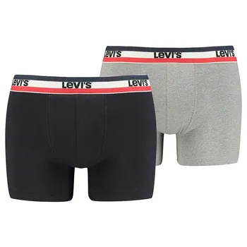 Боксеры Levis Logo 3 шт, серый