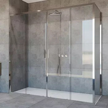 Душевой уголок Vincea Garda VSR-1G21018CL хром, стекло прозрачное