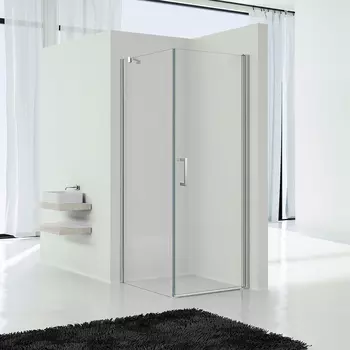 Душевой уголок Vincea Orta VSR-1O8010CL, хром, стекло прозрачное