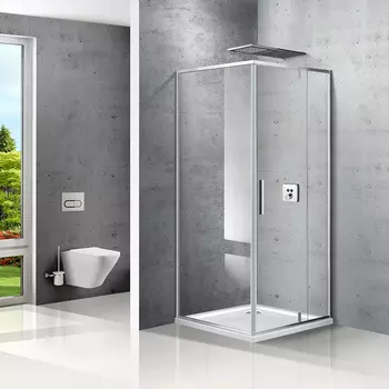 Душевой уголок Vincea Slim VPR-2SL9012CL-R хром, стекло прозрачное