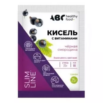 Кисель детский витамины-кальций для детей со вкусом черной смородины Витошка ABC Healthy Food 25г