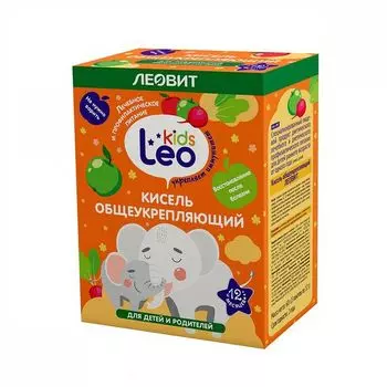 Кисель общеукрепляющий для детей с 1 года Leo Kids/Лео кидс Леовит пак. 12г 5шт