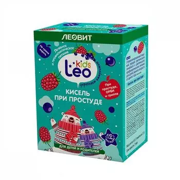 Кисель при простуде для детей с 1 года Leo Kids Леовит пак. 12г 5шт