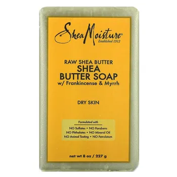 SheaMoisture Кусковое мыло с сырым маслом ши, ладаном и миррой, 8 унций (227 г)