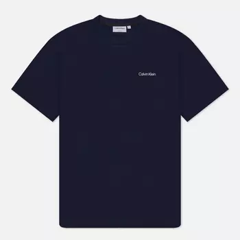 Мужская футболка Calvin Klein Jeans Micro Logo Interlock, цвет синий, размер S
