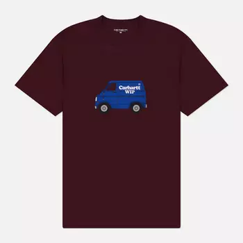 Мужская футболка Carhartt WIP Mystery Machine, цвет бордовый, размер XL