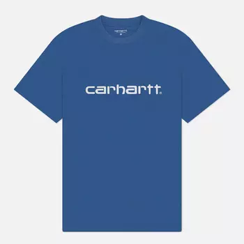 Мужская футболка Carhartt WIP Script, цвет голубой, размер S