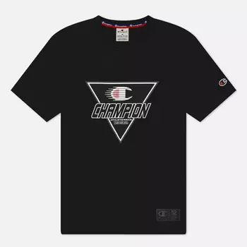 Мужская футболка Champion Legacy Retro Sport Big Logo, цвет чёрный, размер L