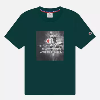 Мужская футболка Champion Legacy Retro Sport Print, цвет зелёный, размер L