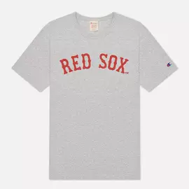 Мужская футболка Champion Reverse Weave Boston Red Sox Crew Neck, цвет серый, размер S