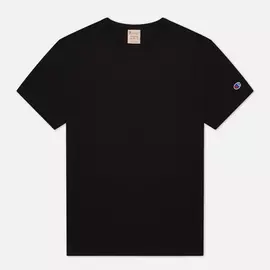 Мужская футболка Champion Reverse Weave Classic Crew Neck Premium, цвет чёрный, размер XS