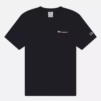 Мужская футболка Champion Small Logo Crew Neck, цвет чёрный, размер L