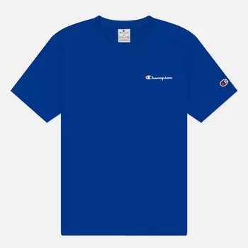 Мужская футболка Champion Small Logo Crew Neck, цвет синий, размер XXL