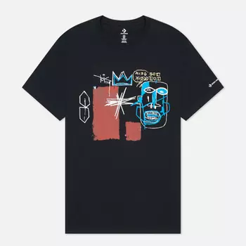 Мужская футболка Converse x Basquiat Elevated Graphic, цвет чёрный, размер M
