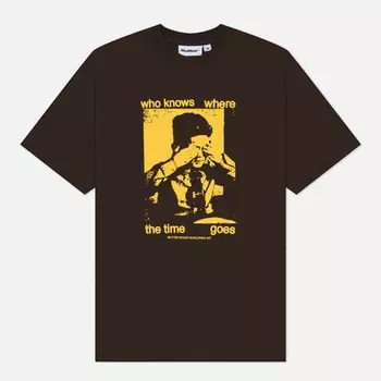 Мужская футболка Butter Goods Who Knows, цвет коричневый, размер M