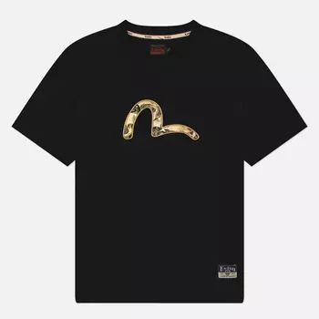 Мужская футболка Evisu Heritage Seagull Brocade Applique, цвет чёрный, размер L