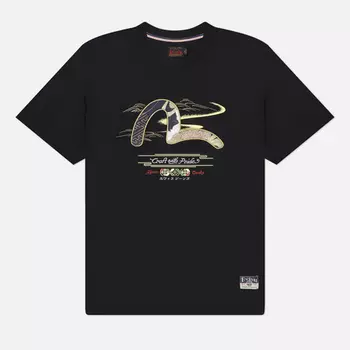 Мужская футболка Evisu Heritage Seagull Brocade, цвет чёрный, размер L