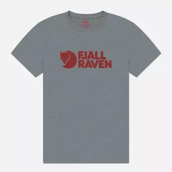 Мужская футболка Fjallraven Fjallraven Logo, цвет серый, размер XL