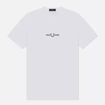Мужская футболка Fred Perry Embroidered Regular, цвет белый, размер XXL