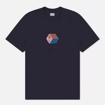 Мужская футболка C.P. Company 30/1 Graphics Logo, цвет фиолетовый, размер L