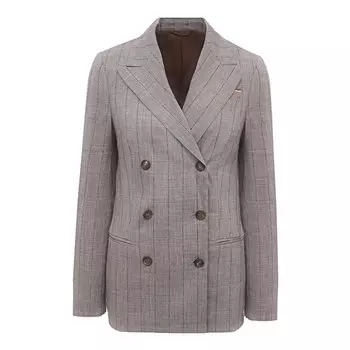 Жакет изо льна и шерсти Brunello Cucinelli