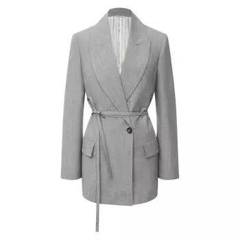 Жакет из шерсти и льна Brunello Cucinelli