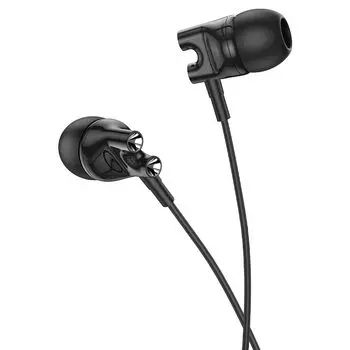 Проводная гарнитура Borofone BM72, Jack 3.5 мм., черный (6974443388060)