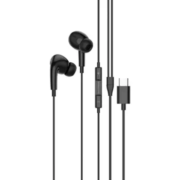 Проводная гарнитура Borofone BM80 Pro Elegant, USB Type-C, черный (6974443387551)