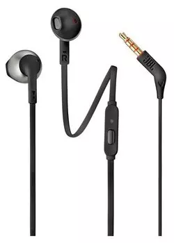 Проводная гарнитура JBL T205, jack 3.5 mm, серебристый (JBLT205CRM)