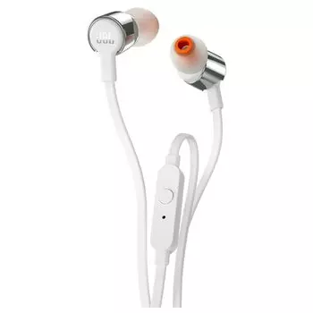 Проводная гарнитура JBL T210, mini jack 3.5 mm, розовое золото/белый