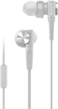 Проводная гарнитура Sony MDR-XB55AP, Jack 3.5mm, белый (MDRXB55APW.E)