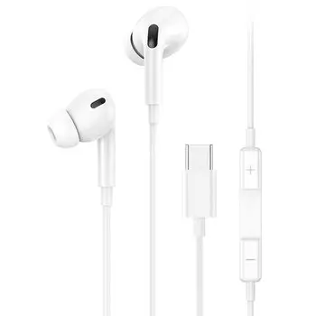 Проводная гарнитура USAMS EP-41, USB Type-C, белый (SJ452HS01)