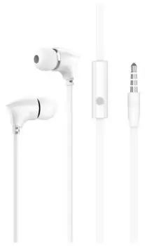 Проводные наушники Borofone BM26 Rhythm, Jack 3.5mm, белый
