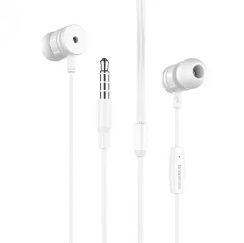 Проводные наушники Borofone BM31 Original, jack 3.5 мм, белый (6931474704320)