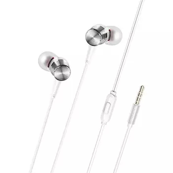 Проводные наушники Borofone BM52 Revering, Jack 3.5mm, серебристый