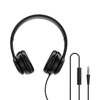 Проводные наушники Borofone BO5 Star sound, jack 3.5 мм, черный (6931474709912)